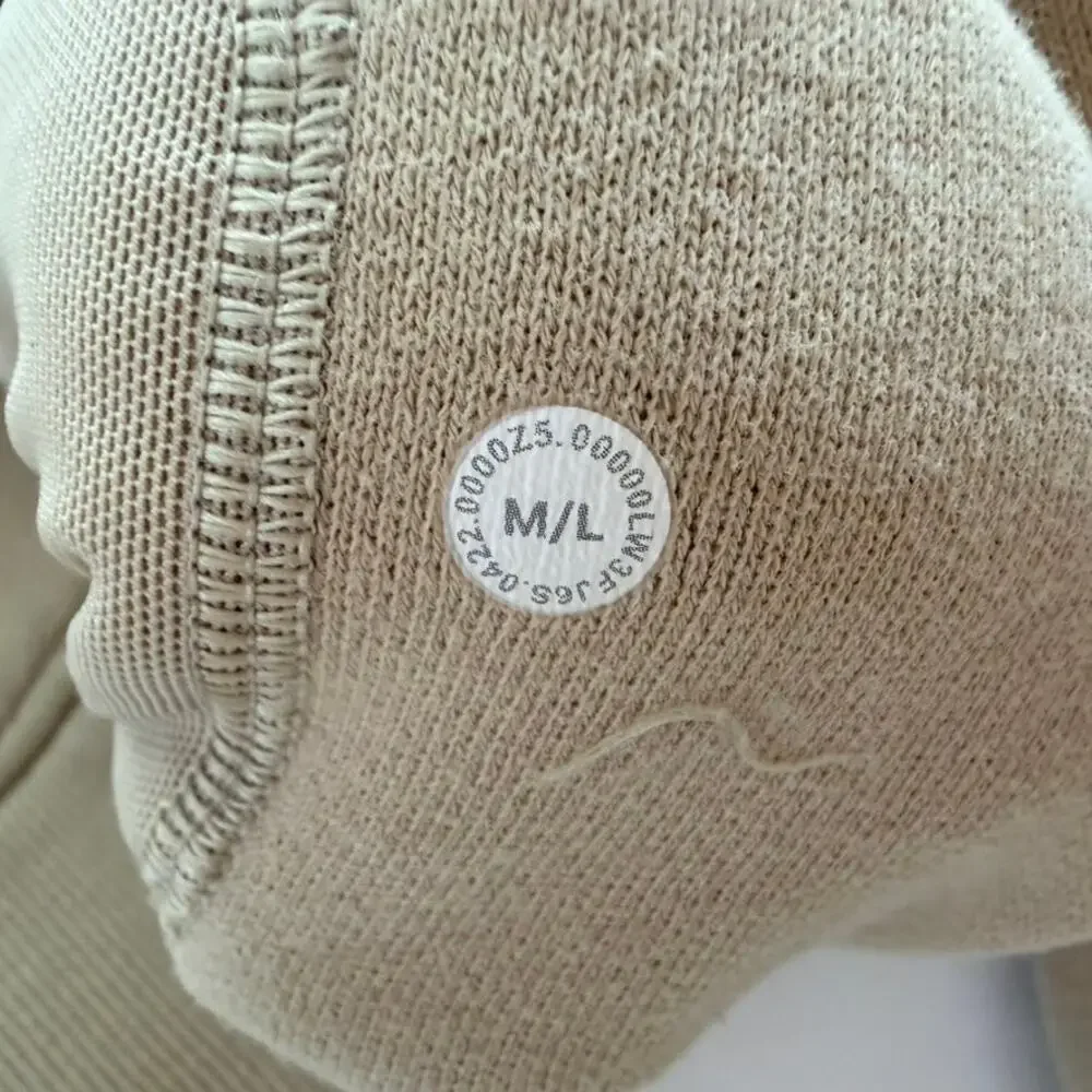 Lululemon Scuba Oversized Funnel Neck Sweatshirt Trench Tan Size M/L Fleece